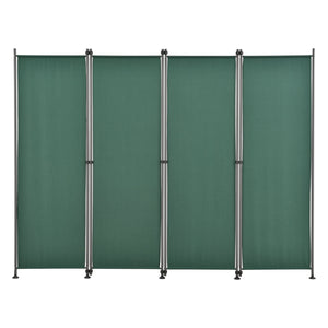 Frangivista con 4 pannelli in poliestere 215 x 170 cm verde scuro 03_0006554