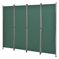 Frangivista con 4 pannelli in poliestere 215 x 170 cm verde scuro 03_0006554