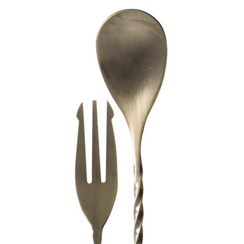 Trident fork gold vintage acciaio cm 30 attrezzatura barman bartender RS9193