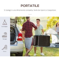 Sdraio da Giardino Pieghevole con Cuscino, Schienale con 7 Reclinazioni, 137x63.5x100.5cm, Marrone