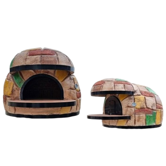 Forno legna artigianale linea rustico rivestimento mosaico alta resistenza *** misura Ø 80 cm, confezione 1