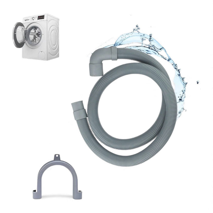 Tubo di Scarico per Lavatrice 150 cm in PVC – Flessibile Universale e Resistente per Elettrodomestici Art.59053