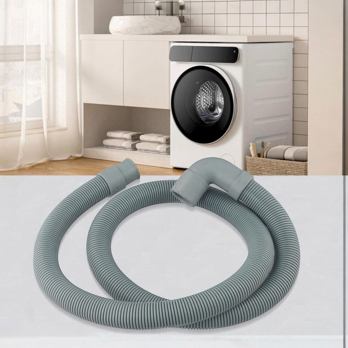 Tubo di Scarico per Lavatrice 150 cm in PVC – Flessibile Universale e Resistente per Elettrodomestici Art.59053