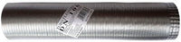 Tubo fumi flessibile estensibile alluminio naturale 160 mm da 0,5 a 3 mt