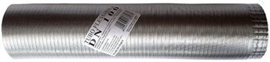 Tubo fumi flessibile estensibile alluminio naturale 160 mm da 0,5 a 3 mt