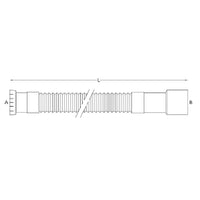 Attacco rapido bianco plastica resistente cucina *** misura 1 pollice 1/4 x 32, confezione 1