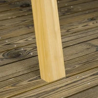 Dondolo da Giardino a 2 Posti in Legno con Altezza Regolabile, 196 x 120 x 171 cm, Legno naturale