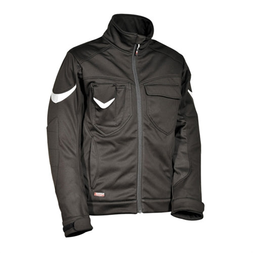 Giacca da lavoro softshell scourer tasche frontali chiusura zip colore nero *** taglia- 58, confezione 1