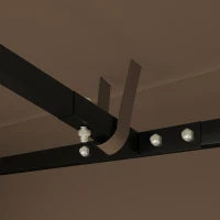 Copertura per Gazebo da Giardino 3x3 m in Tessuto Oxford 600D con Fori di Drenaggio, Marrone