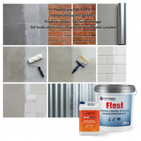 Soluzione professionale impermeabilizzante prepforte + flexiscudo per protezione superfici *** formato 20 kg + 5 l (s...