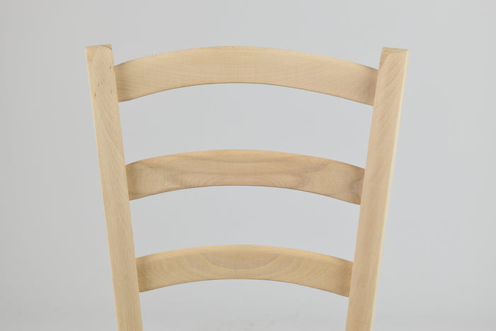 Set 2 sedie Venice Tommychairs, robusta struttura in faggio levigato, non trattato, 100% naturale e seduta in paglia