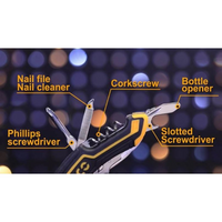 Coltello multifunzione tascabile campeggio escursionismo outdoor 10 attrezzi