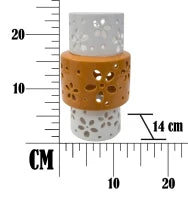 Vaso Porcellana Orange Ring Ø Cm 14X24.5