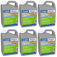 Pulitore liquido concentrato acid cleaner per residui cementizi tanica 1 litro *** pezzi 6 pz, confezione 1