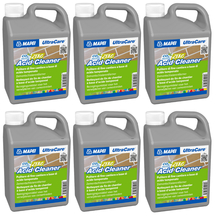 Pulitore liquido concentrato acid cleaner per residui cementizi tanica 1 litro *** pezzi 6 pz, confezione 1