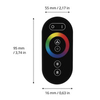 Optonica telecomando mini touch wireless per strisce led rgb *** colore nero, confezione 1