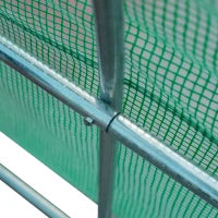 Serra da Giardino con Porta Avvolgibile e 12 Finestre in Acciaio e PE, 8×3×2m, Verde