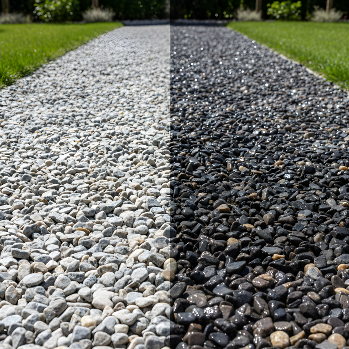 Kit ciottoli occhialino e cir tono plus per decorazioni raffinate *** misura 15/25, formato 25 kg + 1 l, confezione 1