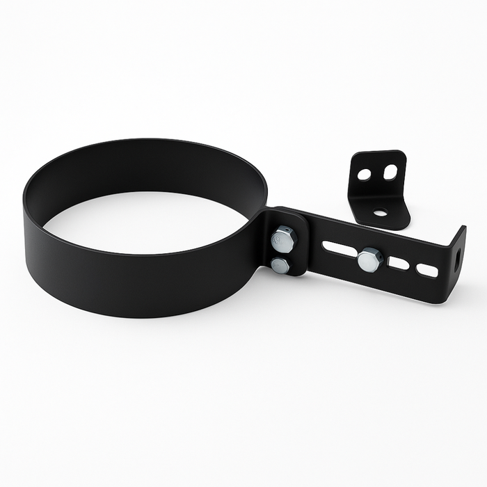 Collare registrabile arredo viteria prolunghe canale fumo muro stufa pellet *** misura Ø 180 mm, confezione 1