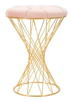 Pouf Tower Rosa cm Ø 41X50