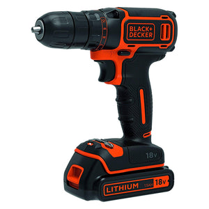 TRAPANO AVVITATORE A BATTERIA 'BDCDC18K-QW' 18V - 1,5 ah Litio BLACK DECKER