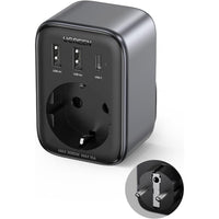 UGREEN Caricatore USB da muro 30W Diginest- GaN- 1x Type-C- 2xUSB3- 1x Schuko- Black