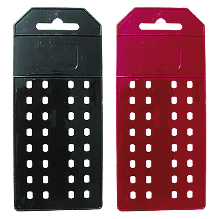 ESPOSITORE IN POLIPROPILENE medio mm 145 x 55 x 1,5 col. nero - 50 PZ