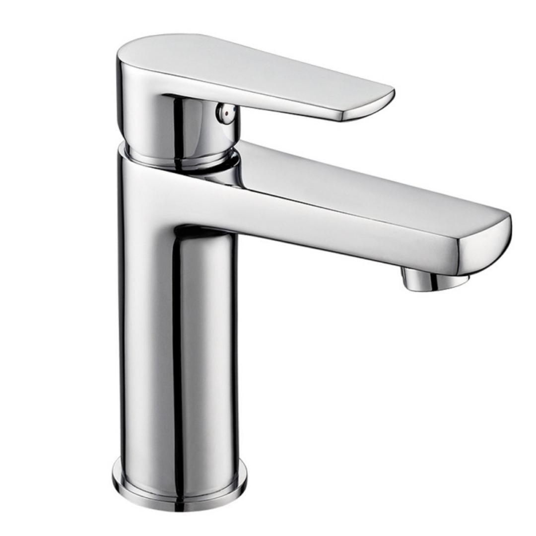 Miscelatore rubinetto asia per lavabo in ottone colore cromato con piletta *** confezione 1