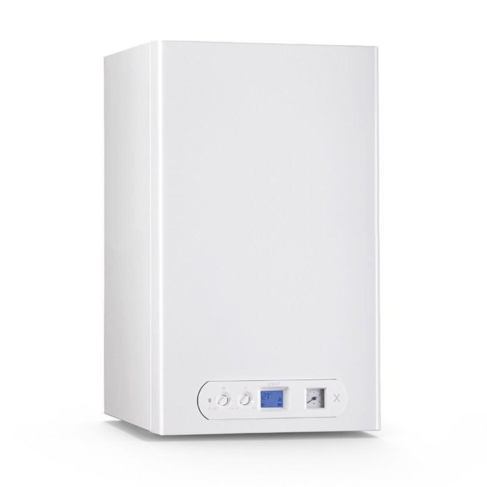 Caldaia UNICAL X 32 C a condensazione Low NOx 6 Completa di kit scarico fumi gpl in acciaio INOX - ErP