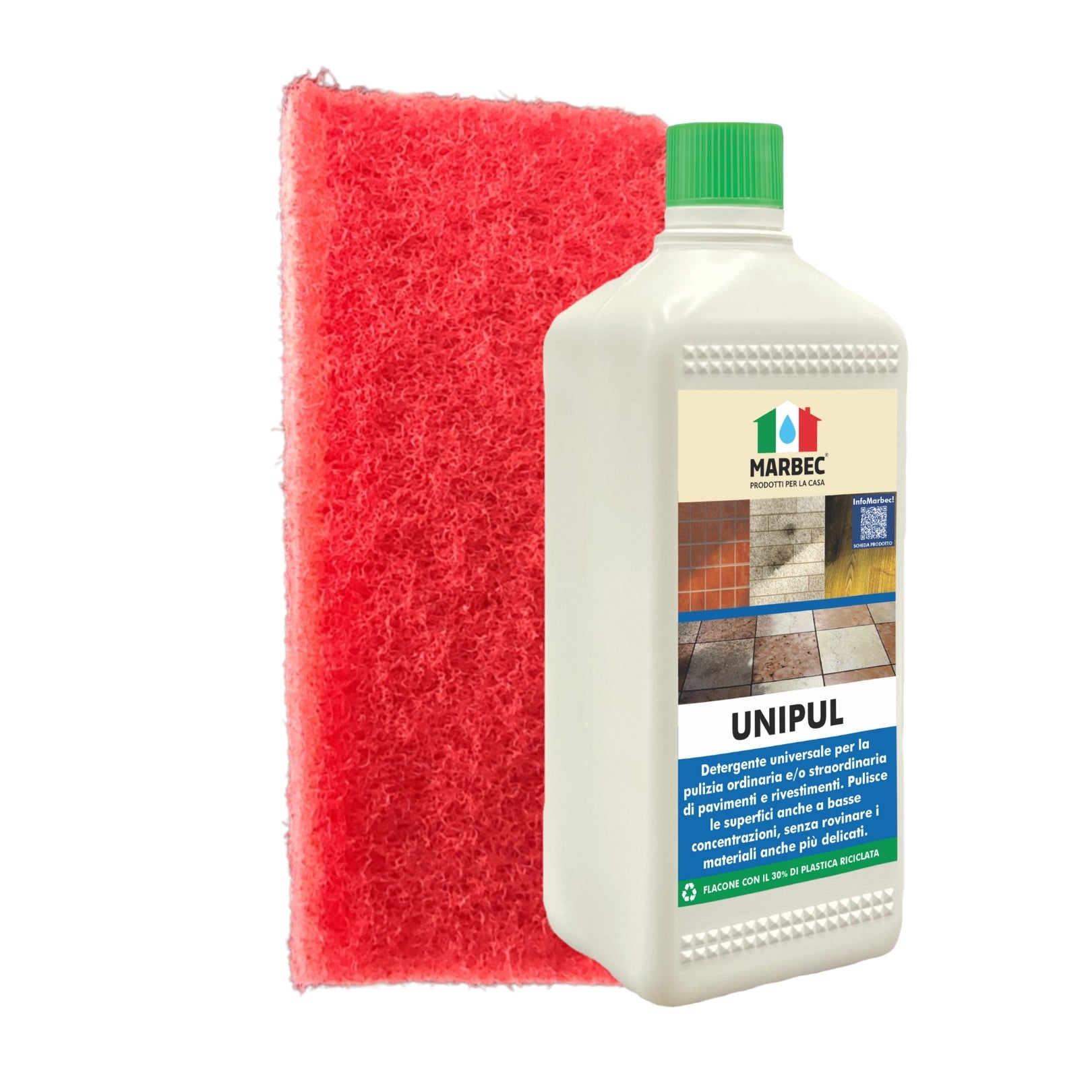 Pulizia pavimenti UNIPUL   1LT + Tampone Rosso