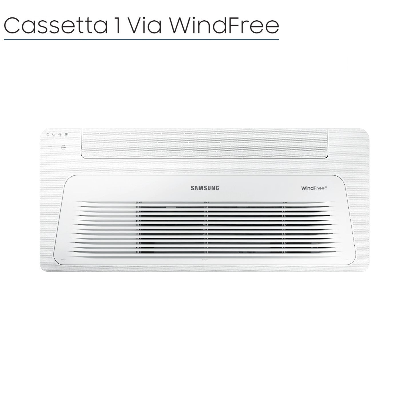 Unità Interna Samsung Cassetta WindFree 1 Via Slim 12000 Btu AJ035TN1DKG R-32 Wi-Fi Optional con Pannello Incluso