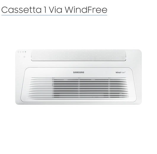 Unità Interna Samsung Cassetta WindFree 1 Via Slim 12000 Btu AJ035TN1DKG R-32 Wi-Fi Optional con Pannello Incluso