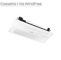 Unità Interna Samsung Cassetta WindFree 1 Via Slim 12000 Btu AJ035TN1DKG R-32 Wi-Fi Optional con Pannello Incluso