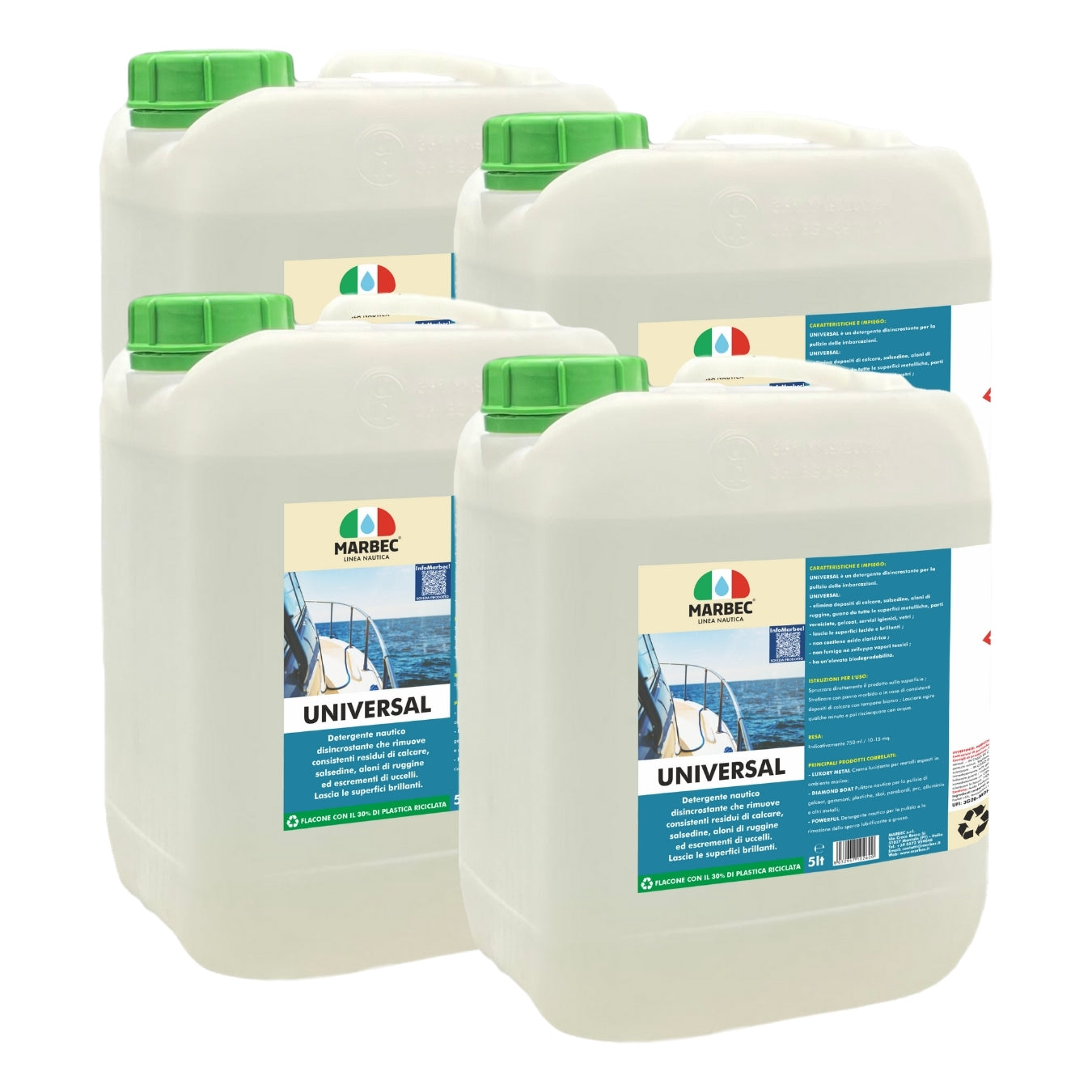 Detergente disincrostante nautico UNIVERSAL   5LTx4Pz
