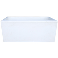 Pilozza calcestruzzo cemento serie ostuni design moderno bianco verniciabile *** misure 60 x 47 x h.30 cm, confezione 1