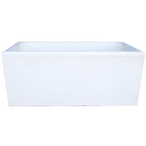 Pilozza calcestruzzo cemento serie ostuni design moderno bianco verniciabile *** misure 60 x 47 x h.30 cm, confezione 1