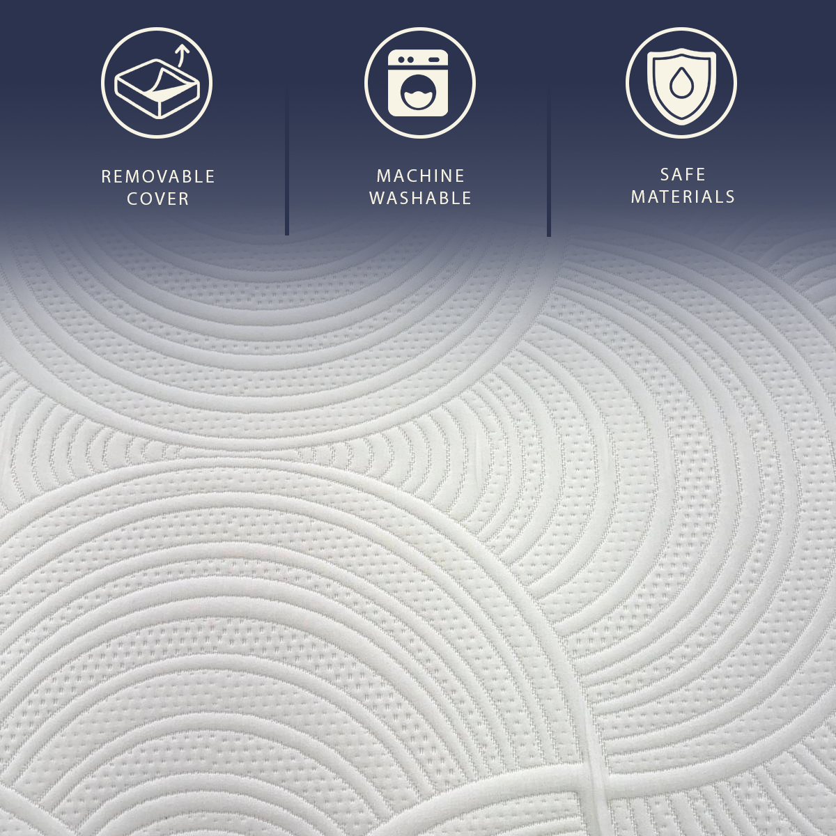 Coral | Materasso con Molle Insacchettate e Memory Foam | Altezza 30 cm | Dispositivo Medico Classe 1 | Ergonomico, Anallergico e Antibatterico | Prodotto Interamente in Italia | 90 x 190 cm