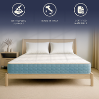 Fiore | Materasso Ortopedico Singolo 90x200 cm | Altezza 21 cm | Dispositivo Medico Classe 1 | Ergonomico e Traspirante | Prodotto in Italia