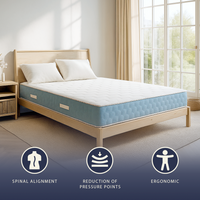 Fiore | Materasso Ortopedico Piazza e Mezza 120x190 cm | Altezza 21 cm | Dispositivo Medico Classe 1 | Ergonomico e Traspirante | Prodotto in Italia