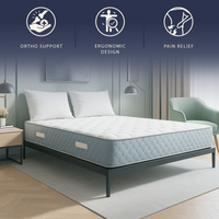 Leo | Materasso Ortopedico Matrimoniale 140 x 200 cm in Waterfoam e Memory Foam | Altezza 22 cm | Dispositivo Medico Classe 1 | Anallergico e Antiacaro | Prodotto in Italia