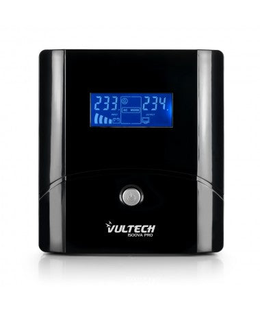 UPS 1500VA Gruppo Di Continuità Vultech UPS1500VA-PRO Line Interactive Con LCD