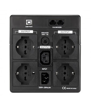 UPS 1500VA Gruppo Di Continuità Vultech UPS1500VA-PRO Line Interactive Con LCD