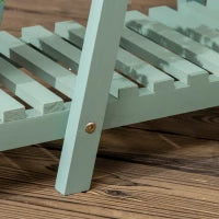 Portapiante a 3 Livelli in Legno di Abete per Interni ed Esterni, 76x26x76 cm, Verde Chiaro