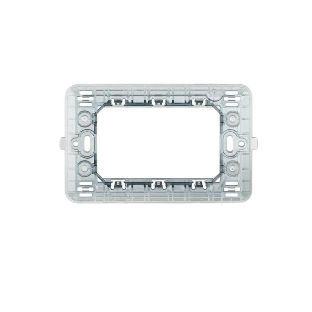 Biesse supporto per placche compatibili con bticino matix vari formati modulo *** numero posti 3 posti, confezione 1