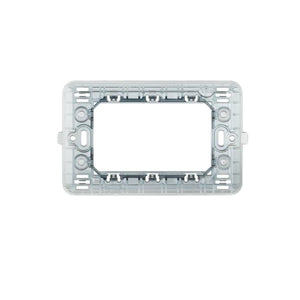 Biesse supporto per placche compatibili con bticino matix vari formati modulo *** numero posti 3 posti, confezione 1