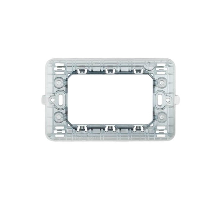 Biesse supporto per placche compatibili con bticino matix vari formati modulo *** numero posti 3 posti, confezione 1