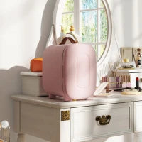 Mini Frigorifero, Beauty Fridge, Capacità di 4 L, 20,3 x 26,3 x 28 cm, Rosa