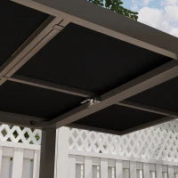 Tavolo da Giardino Allungabile da 160-240 cm per 6-8 Persone Rettangolare in Acciaio e Alluminio, Effetto Legno