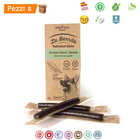 Multipack da 8 scatole la barrita snack per cani pollo & prosciutto 12 barrette da 150 gr