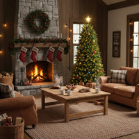 Venus - Albero di Natale Tradizionale con 200 Luci LED in PE e PVC Ø78x150H cm, 647 Punte